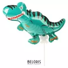 Шар-самодув 9" «Динозаврик», с палочкой, топпер