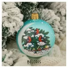 Шар "Снегири" 6,5 см