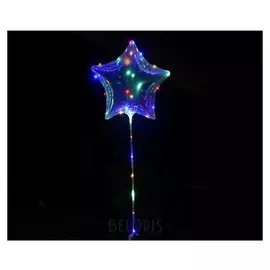 Шар светящийся полимерный 20" «Звезда»