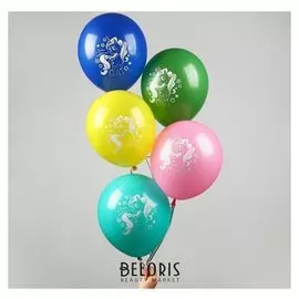 Шар воздушный "С Днём Рождения", пони, 12", набор 25 шт.