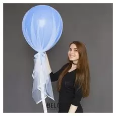 Шар воздушный с фатином «Голубая лазурь»,18"