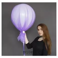 Шар воздушный с фатином «Сиреневое облако», 18"