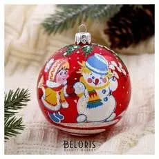 Шар "Зимняя забава" 8,5 см