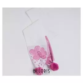 Шарф детский, цвет белый, размер 134х13