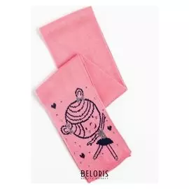 Шарф детский, цвет розовый, размер 134х13