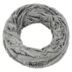 Шарф-труба меховой V2726_7 цвет серый, р-р 24x80