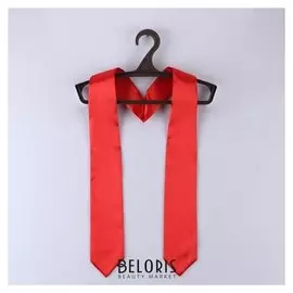 Шарф "Выпускник", атлас, красный