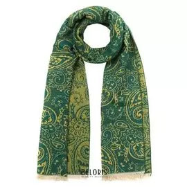 Шарф женский шерстяной D469_nrb7-2 цвет зелёный, р-р 33*180