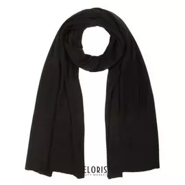 Шарф женский шерстяной Dv1717_103 цвет чёрный, р-р 45*180
