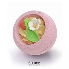 Шарик-десерт для ванн берегиня "Клубничный десерт", 130 г