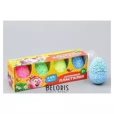 Шариковый пластилин крупнозернистый набор 4 цвет