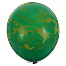 Шары латексные 12" «Камуфляж», пастель, набор 50 шт., цвет тёмно-зелёный