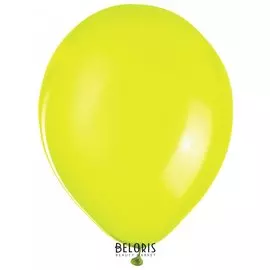 Шары воздушные 10" (25 см), неоновые желтые, в пакете