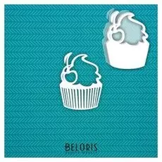 Шейкер "Капкейк" 6,3 х 8,5 см, набор 5 деталей