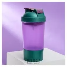 Шейкер спортивный с чашей под протеин, 500 мл