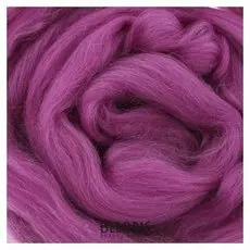 Шерсть для валяния 100% полутонкая шерсть 50 гр (059 персид. сирень)
