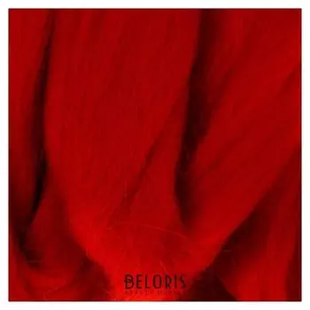 Шерсть для валяния 100% полутонкая шерсть 50 гр (046 красный)