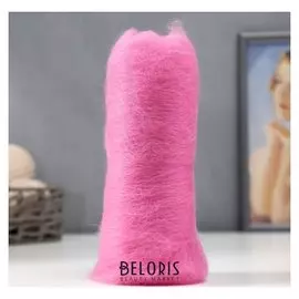 Шерсть для валяния "Кардочес" 100% полутонкая шерсть 100гр (056 розовый)