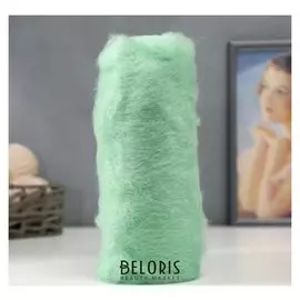 Шерсть для валяния "Кардочес" 100% полутонкая шерсть 100гр (107 ментол)