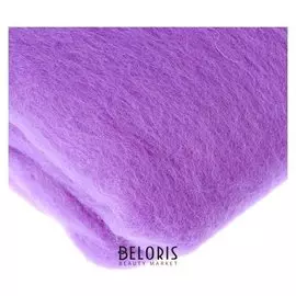 Шерсть для валяния "Кардочес" 100% полутонкая шерсть 100гр (29 мкр, дл. 74, 0394 сирень)