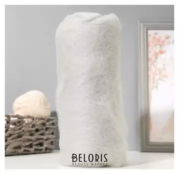 Шерсть для валяния "Кардочес" 100% полутонкая шерсть 100гр (168 сер.св.)