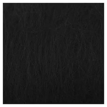 Шерсть для валяния "Кардочес" 100% полутонкая шерсть 100гр (003 чёрный)