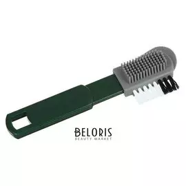 Щетка для замши Collonil "Combi Burste", с железным ворсом, зеленая