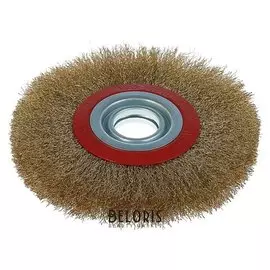 Щетка металлическая для точила Lom, плоская, 175 х 32 мм + переходники на 25,22,19,16,13 мм