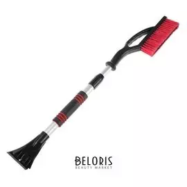 Щетка-сметка со скребком и мягкой ручкой, Ca-87, телескопическая 81-107 см