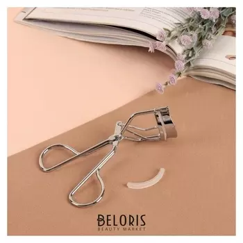 Щипцы для завивки ресниц, со сменной резинкой, цвет серебристый, Eye-100-sp