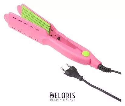 Щипцы-гофре для волос Luazon Lw-48, 50 Вт, керамическое покрытие, розовый