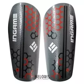 Щитки футбольные Ingame Training It-201, красный XS