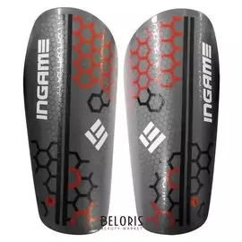 Щитки футбольные Ingame Training It-201, красный L