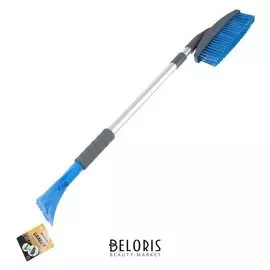 Щётка автомобильная со скребком "Pitstop" Grader телескопическая-поворотная, 86 см