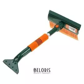 Щётка Cо скребком "Li-sa" Ls202, порол. ручка, резин. скребок, 45 см