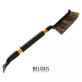 Щётка-сметка со скребком и мягкой ручкой, Ca-80, 52 см