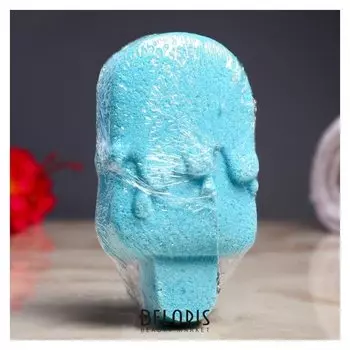 Шипучая бомбочка "Мороженка" с ароматом ванили, голубая