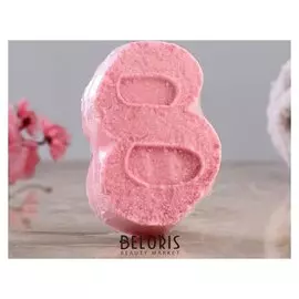 Шипучая бомбочка "С 8 марта" с ароматом миндаля, розовая