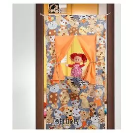 Ширма для кукольного театра Котики 120х60 см