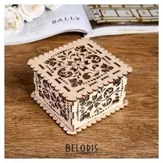 Шкатулка №8/1, квадратная, маленькая