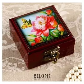 Шкатулка «Бабочка», 8х8 см