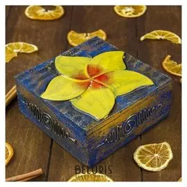 Шкатулка "Цветочек" 13х13х5 см