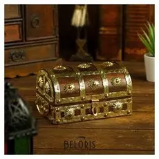 Шкатулка дерево "Гестия" 15,2х10х8,9 см