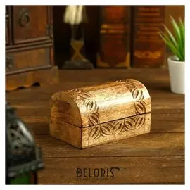 Шкатулка дерево "Иберия" 12,7х7,6х7,6 см
