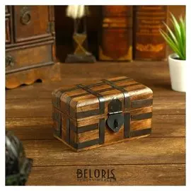 Шкатулка дерево "Ирида" 12,7х7,6х7,6 см