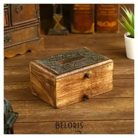 Шкатулка дерево "Палестра" 15,2х10,2х7,6 см