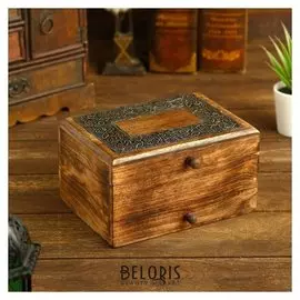 Шкатулка дерево "Палестра" 17,8х12,7х8,9 см