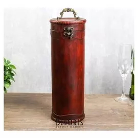 Шкатулка дерево под бутылку "Цилиндр" 36х11х11 см