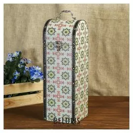 Шкатулка дерево под бутылку "Орнаменты" 35х12х12 см