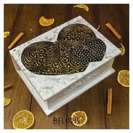 Шкатулка "Два сердца" 24,5х18,5х9,5 см